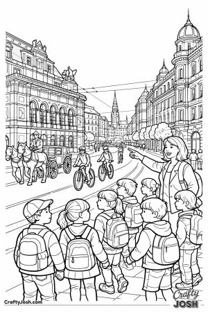 Vienna ringstrasse panorama school group