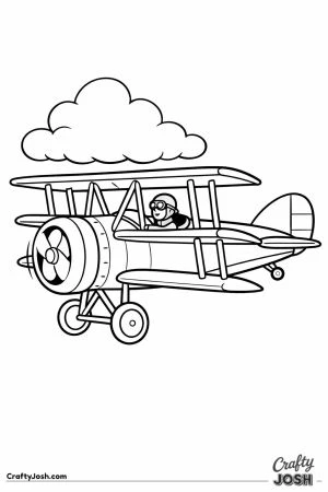 Vintage triplane with three stacked wings flying gently