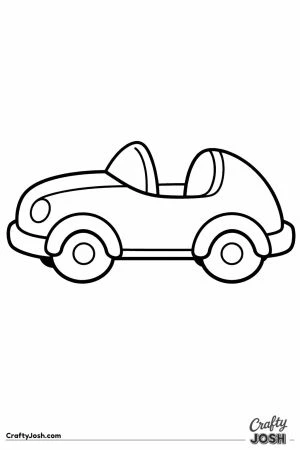 A cute little car game token