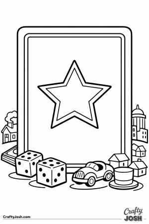 A game card with a big star symbol