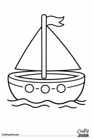 A little sailing boat game token