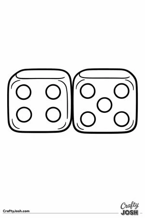 A pair of big dice ready to roll