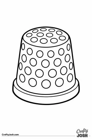 A small thimble game token