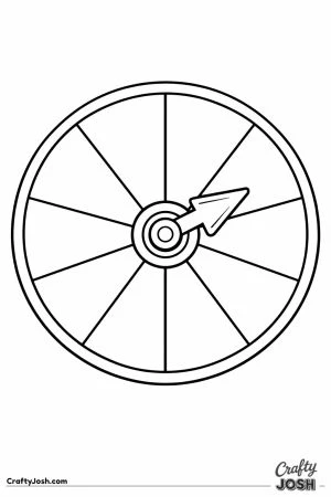 A spinner wheel with an arrow pointer