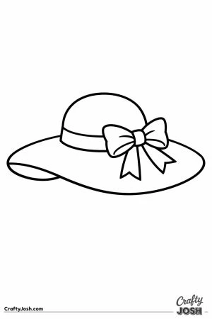 Big floppy sunhat with a ribbon bow for toddlers