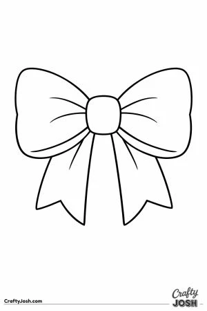 Big ribbon hair bow with soft fabric folds