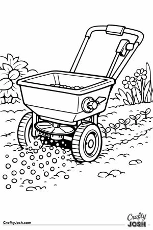 Garden fertilizer spreader