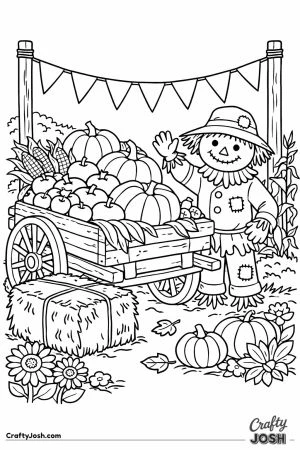 Harvest festival garden corner
