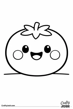 Plump smiling tomato toddler