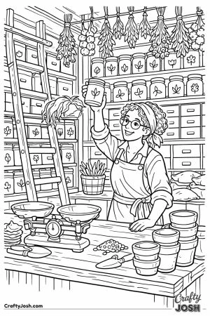 Seed merchant shop interior