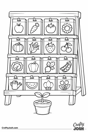 Seed packet display rack
