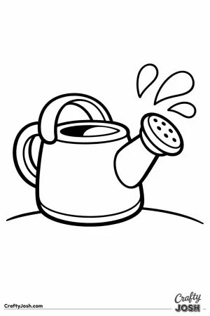 Simple watering can toddler