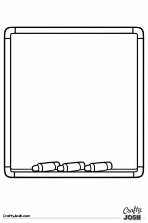 Big blank whiteboard with three markers on the ledge