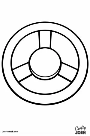 Big bus steering wheel with three chunky spokes