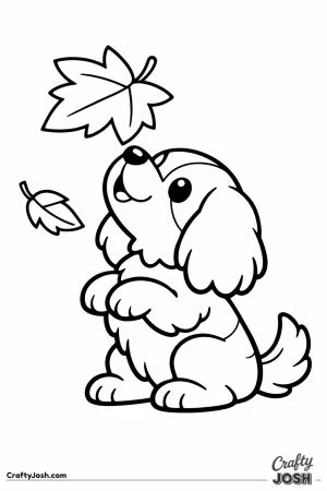 Cavalier reaching up to catch a leaf