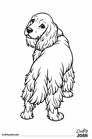 English cocker spaniel looking back over its shoulder