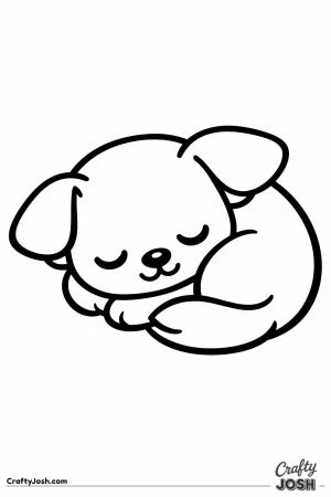 Kawaii chihuahua curled up fast asleep