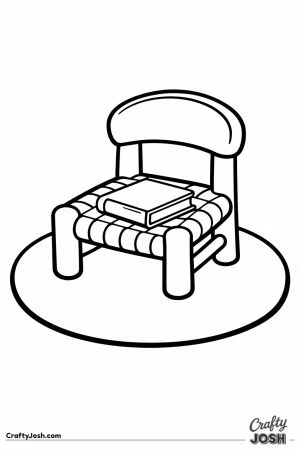 Teachers chair standing at the edge of the story rug