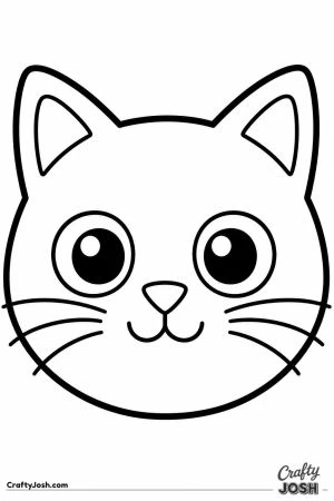 Big black kitten face