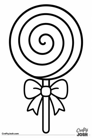 Big swirly lollipop on a stick