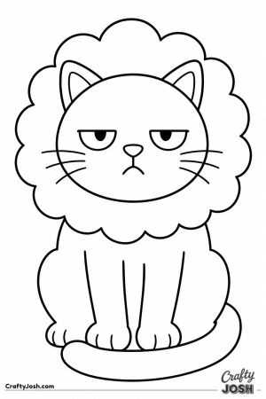 Cat wearing a fluffy lion mane