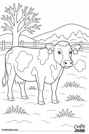 Cow breathing out a frosty puff on a winter morning