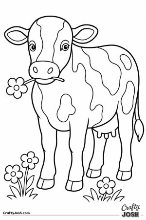 Cow munching a buttercup