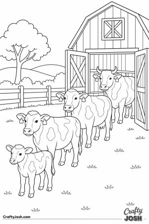 Cows lining up at the barn for milking