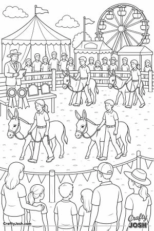 Donkey show at the county fair