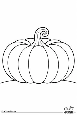 Flat fairy tale pumpkin with deep ribs