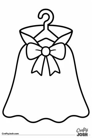 Flowing cape hanging on a hanger