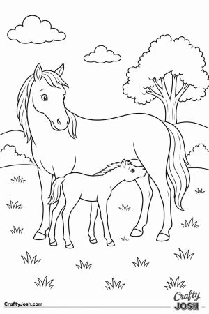 Foal drinking milk from its mother