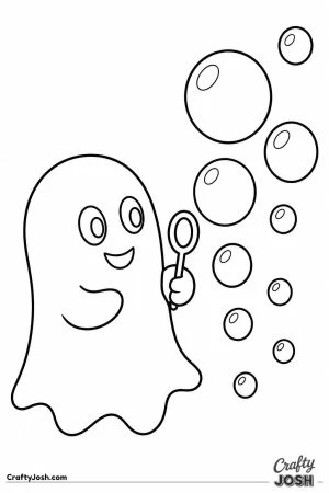 Ghost blowing bubbles