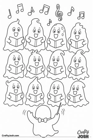 Ghost choir singing together