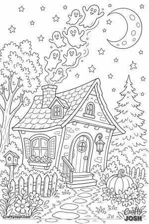 Ghosts floating out of a chimney