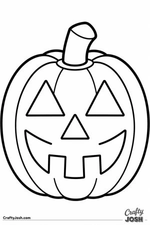 Happy jack o lantern with a big smile