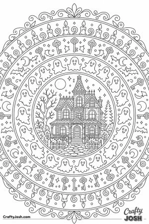 Haunted house mandala