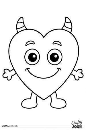 Heart shaped monster