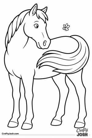 Horse swishing its tail at a buzzing fly