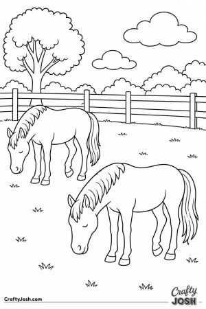 Horses dozing standing up in a paddock