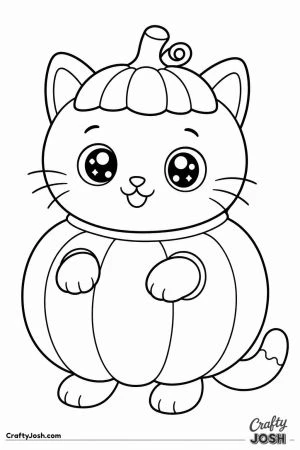 Kitten wearing a pumpkin costume
