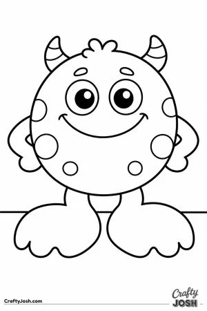 Little monster with giant feet