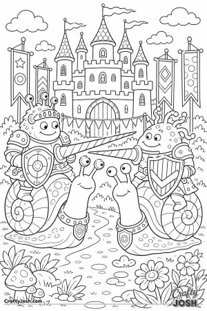 Monster knights riding giant snails