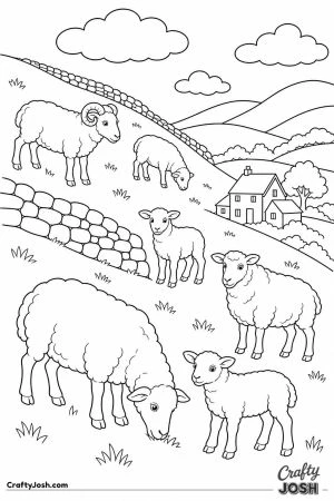 Sheep on a steep hillside with stone walls