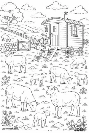 Shepherd hut on a hillside
