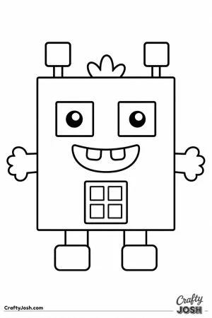 Square shaped monster
