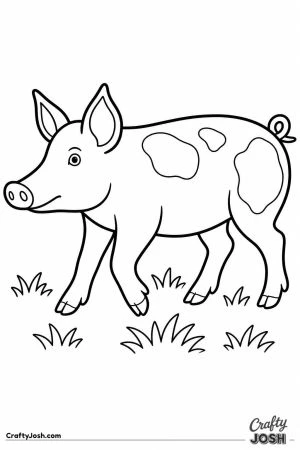 Tamworth pig with a long snout