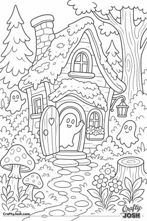 Tiny haunted cottage in the woods