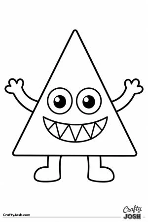 Triangle shaped monster